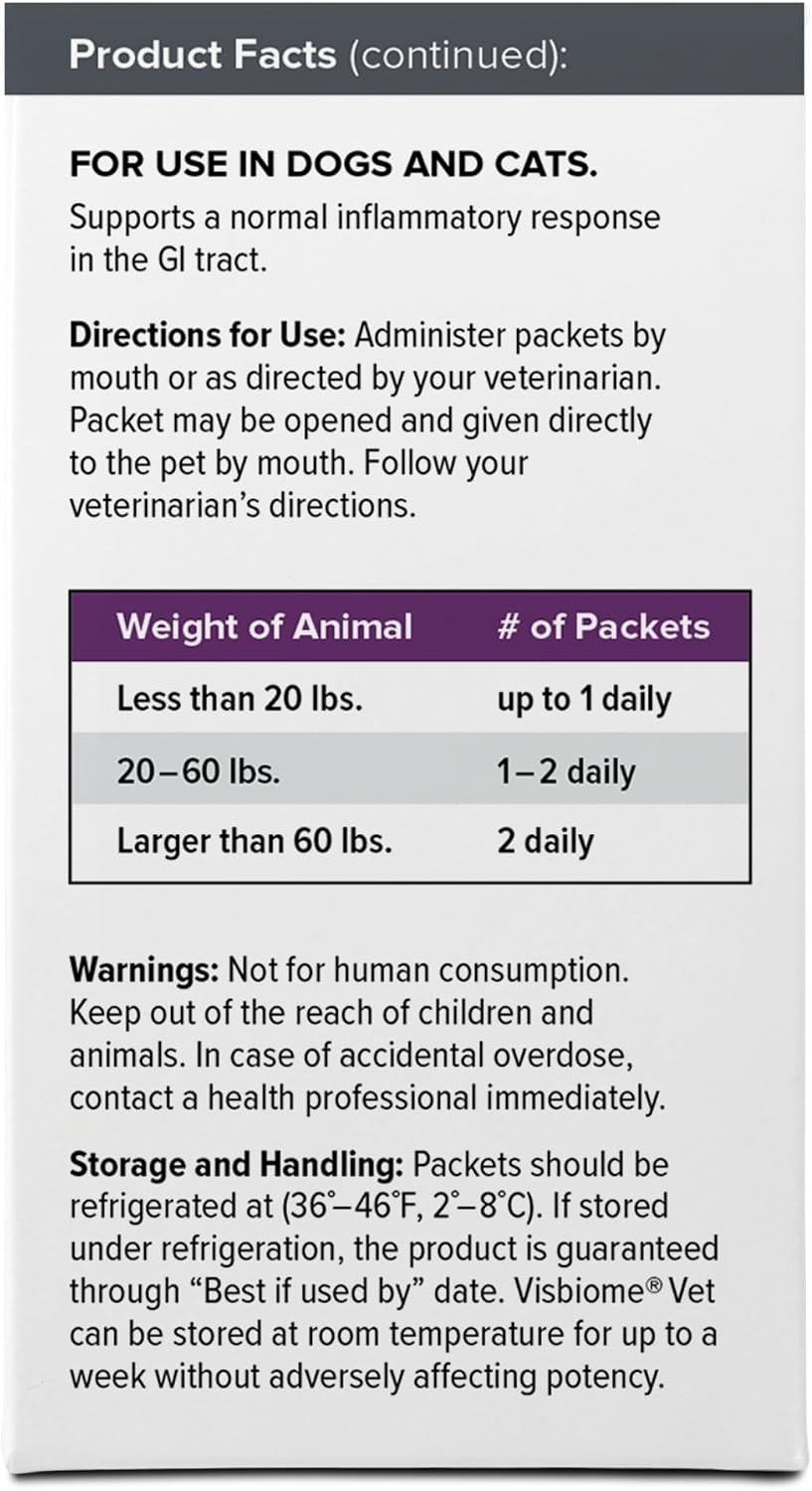Visbiome Vet Advanced GI Care- 225 Billion CFU Packets